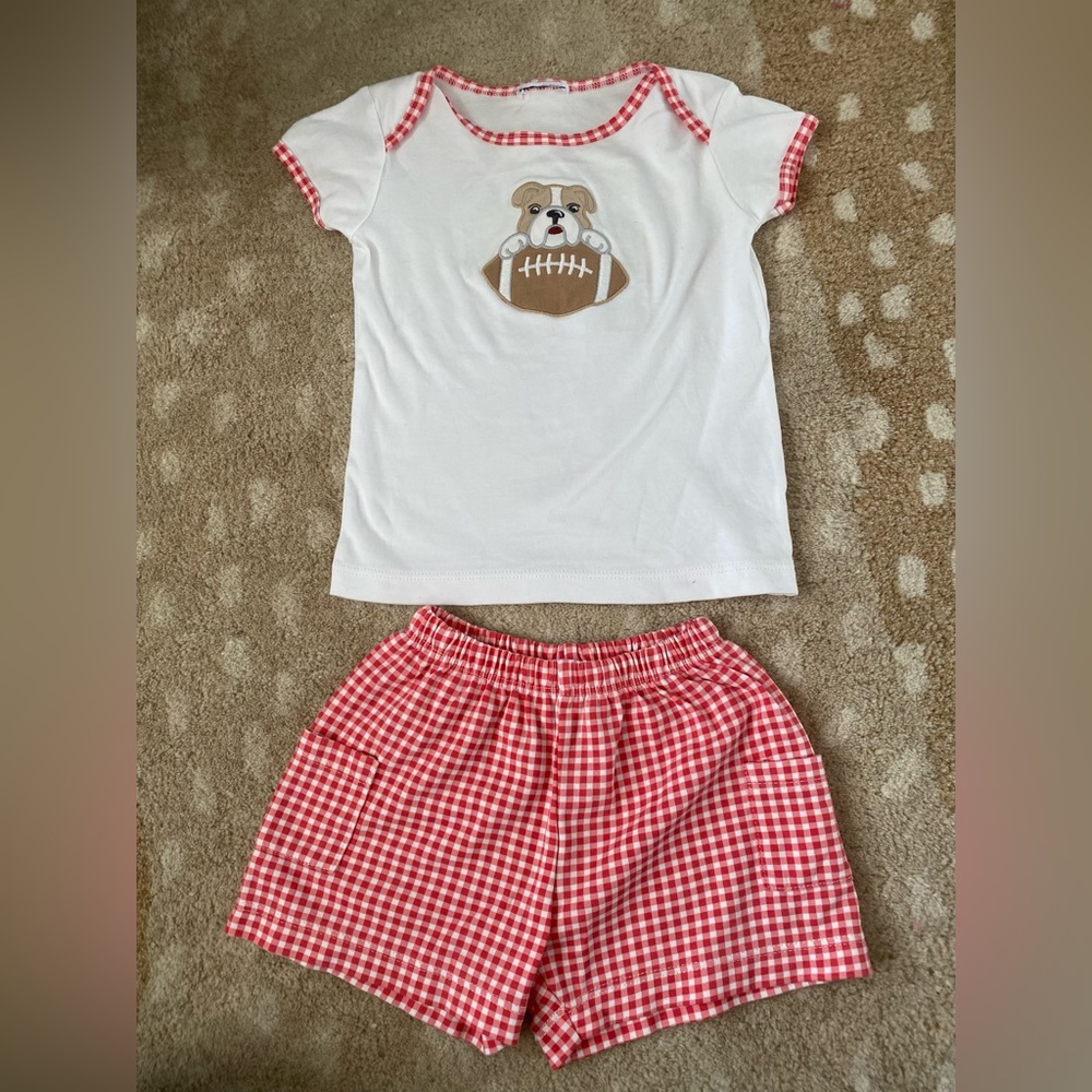 Magnolia Baby Bulldog Short Set, Boys Size 24mth